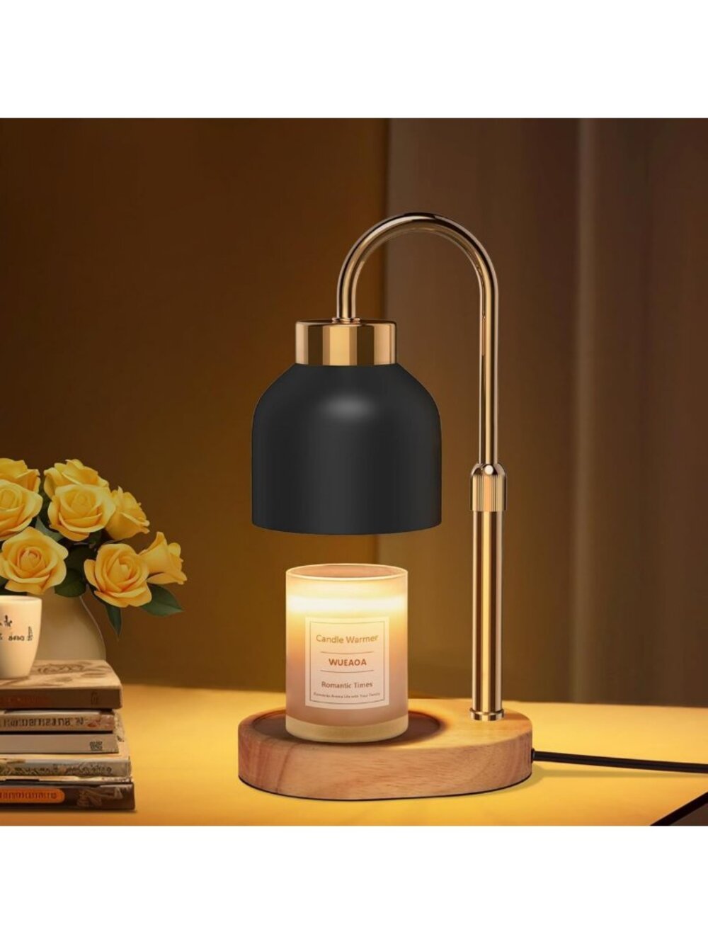 Candle Warmer Lamp with Timer Dimmer, Height & Brightness Adjustable
